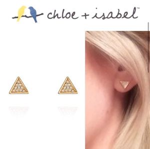 CHLOE + ISABEL Triangle Stud Earrings